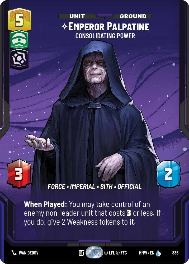 Emperor Palpatine - Consolidating Power (836) (Prestige) (836) [Homeworlds]