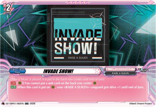 !NVADE SHOW! (DZ-TBP01/062EN) [BanG Dream! Girls Band Party!]