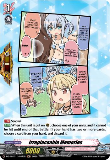 Irreplaceable Memories (F) (Holo Rare) (DZ-TBP01/H01fEN) [BanG Dream! Girls Band Party!]