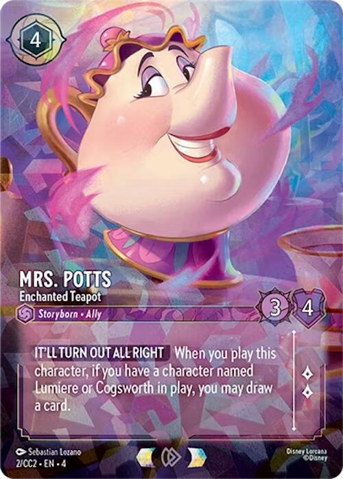 Mrs. Potts - Enchanted Teapot (2) [Promo Cards]