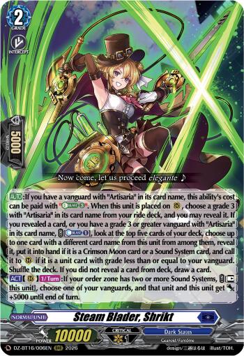 Steam Blader, Shrikt (DZ-BT16/006EN) [Parallactic Dawn]