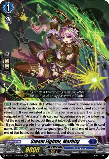 Steam Fighter, Marbity (DZ-BT16/026EN) [Parallactic Dawn]