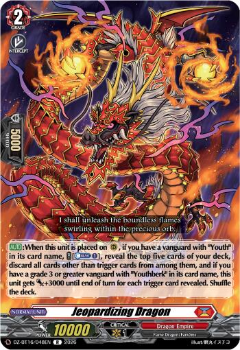 Jeopardizing Dragon (DZ-BT16/048EN) [Parallactic Dawn]