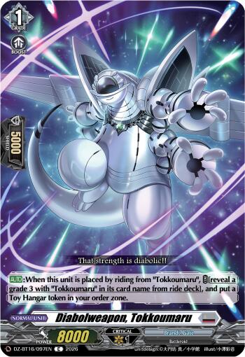 Diabolweapon, Tokkoumaru (DZ-BT16/097EN) [Parallactic Dawn]