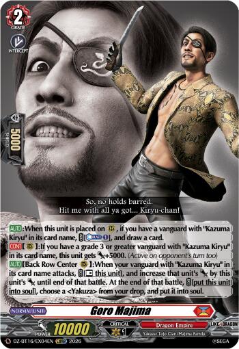 Goro Majima (DZ-BT16/EX04EN) [Parallactic Dawn]