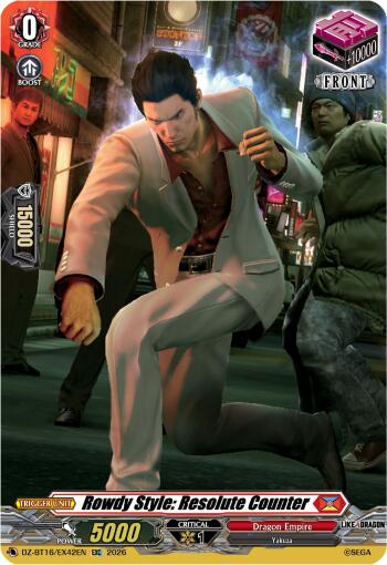 Rowdy Style: Resolute Counter (DZ-BT16/EX42EN) [Parallactic Dawn]