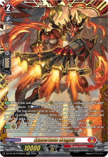 Exacerbate Dragon (DZ-BT16/FFR02EN) [Parallactic Dawn]