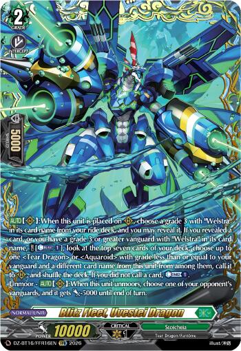 Blitz Fleet, Uvestei Dragon (DZ-BT16/FFR16EN) [Parallactic Dawn]