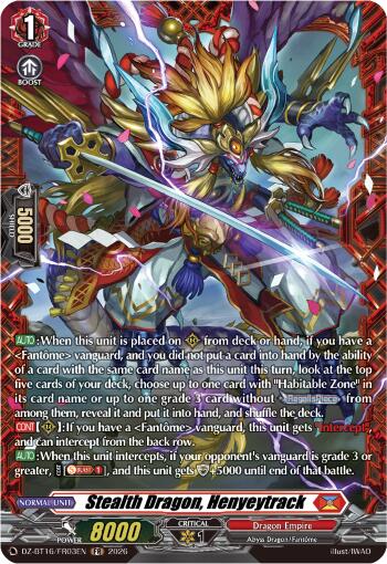 Stealth Dragon, Henyeytrack (DZ-BT16/FR03EN) [Parallactic Dawn]
