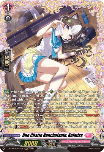 Une Chatte Nonchalante, Kolmiss (DZ-BT16/FR44EN) [Parallactic Dawn]