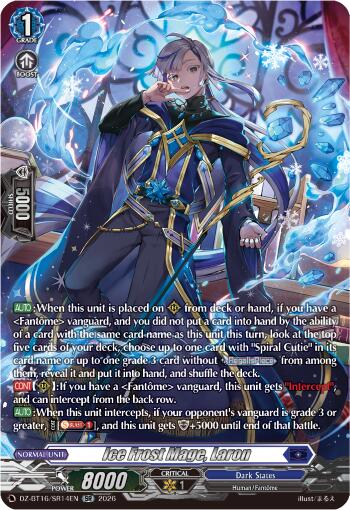 Ice Frost Mage, Laron (DZ-BT16/SR14EN) [Parallactic Dawn]