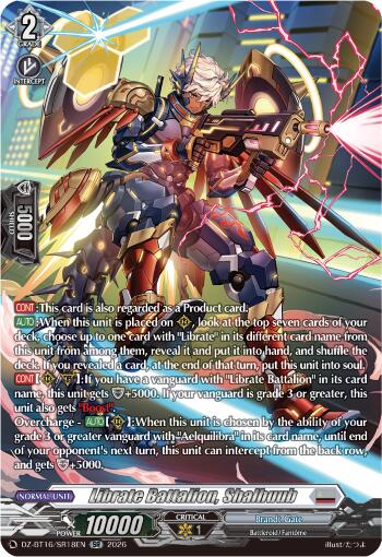 Librate Battalion, Shalhuub (DZ-BT16/SR18EN) [Parallactic Dawn]