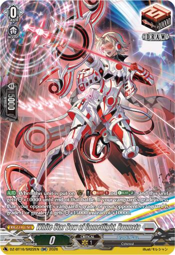 White Star Bow of Cometlight, Brumsta (DZ-BT16/SR22EN) [Parallactic Dawn]