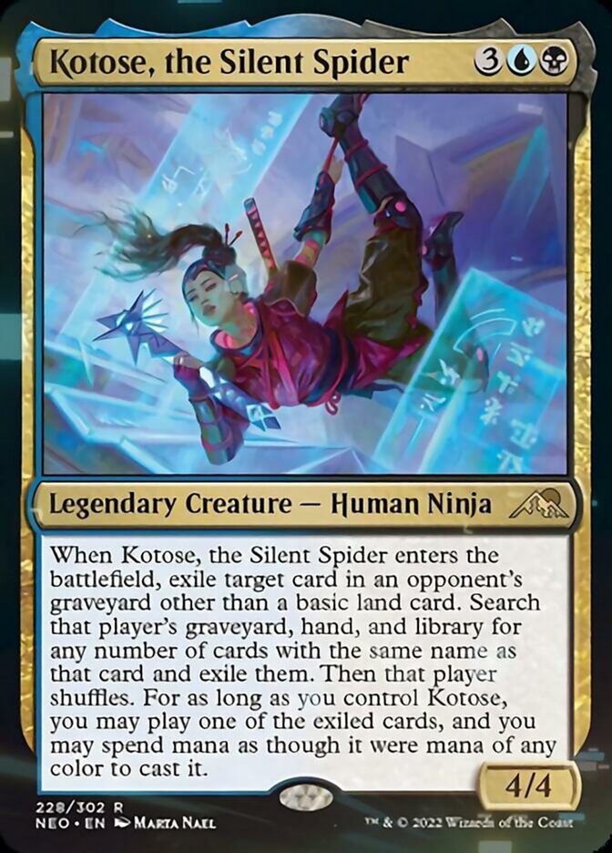 Kotose, the Silent Spider [Kamigawa: Neon Dynasty] (NEO 228)