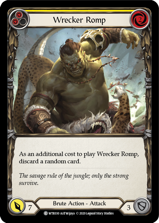 Wrecker Romp (Yellow) [WTR030] Unlimited Rainbow Foil