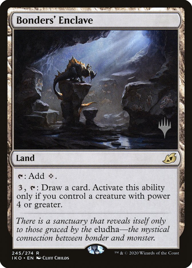 Bonders' Enclave (Promo Pack) [Ikoria: Lair of Behemoths Promos] (PIKO 245P)