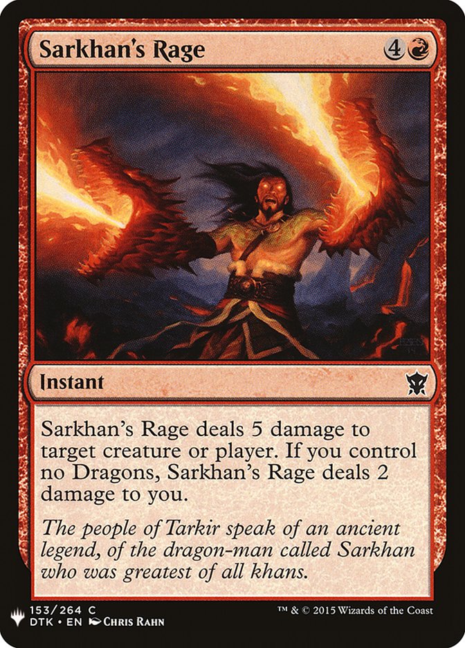 Sarkhan's Rage [Mystery Booster] (MB1 1051)