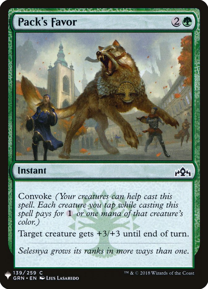 Pack's Favor [Mystery Booster] (MB1 1288)