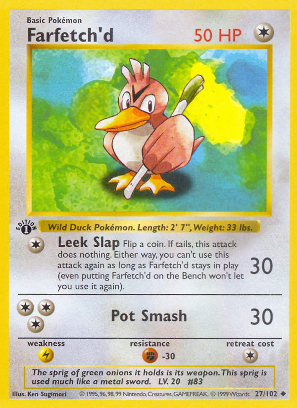 Farfetch'd (27/102) [Base Set 1st Edition]