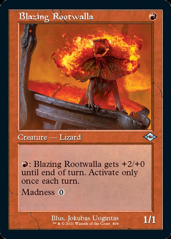 Blazing Rootwalla (Retro) [Modern Horizons 2] (MH2 404)