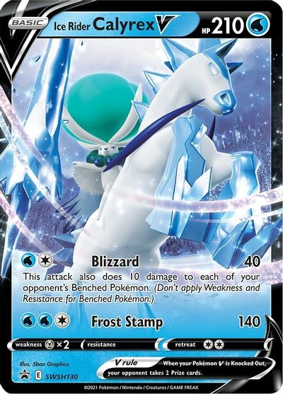 Ice Rider Calyrex V - SWSH130 (Oversized) [Sword & Shield: Black Star Promos]