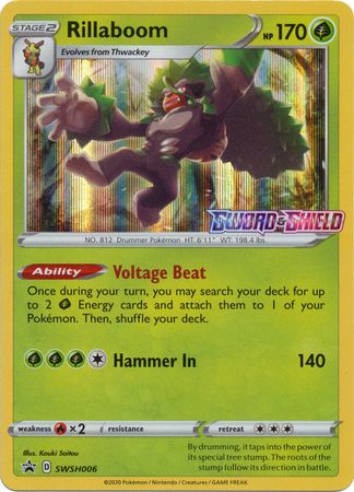 Rillaboom (Prerelease Promo) (SWSH006) [Sword & Shield: Black Star Promos]