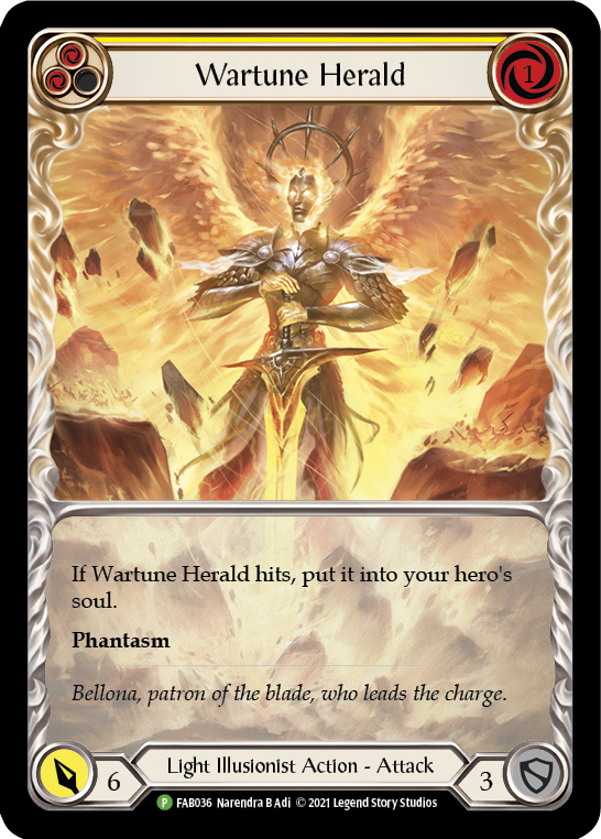 Wartune Herald (Yellow) [FAB037] Rainbow Foil