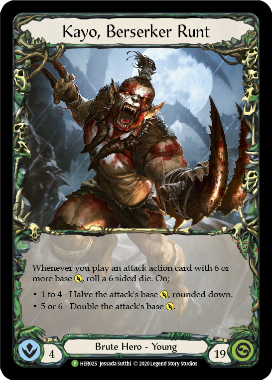 Kayo, Berserker Runt [HER025] Cold Foil