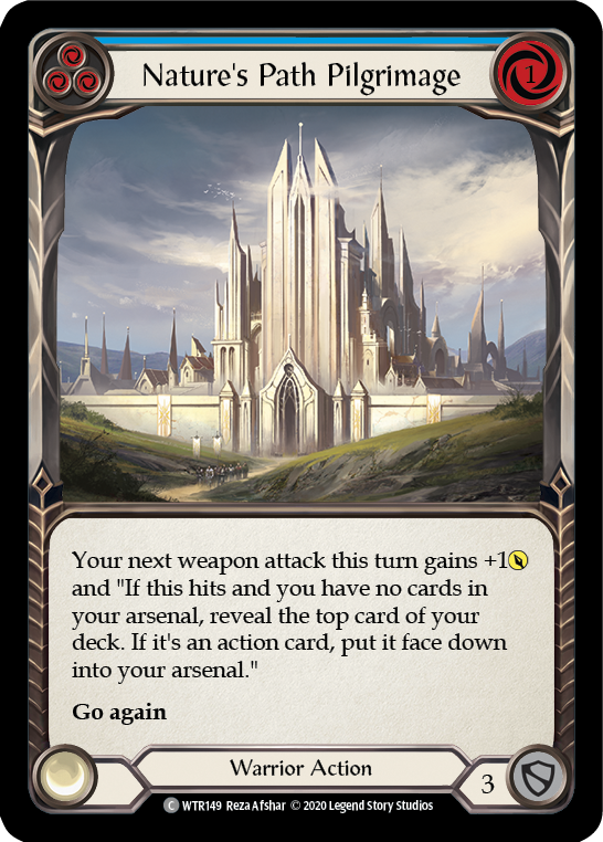 Nature's Path Pilgrimage (Blue) [WTR149] Unlimited Rainbow Foil
