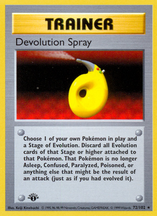 Devolution Spray (72/102) [Base Set 1st Edition]