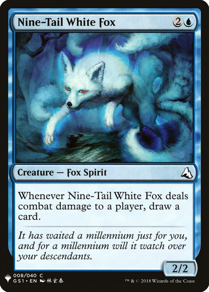 Nine-Tail White Fox [Mystery Booster] (MB1 445)