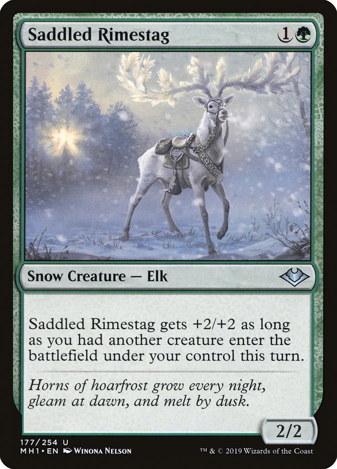 Saddled Rimestag [Modern Horizons] (MH1 177)