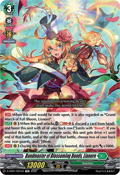 Bandmaster of Blossoming Bonds, Lianorn (D-TD01/001EN) [D-TD01: Urara Haneyama -Bandmaster of Blossoming Bonds-]