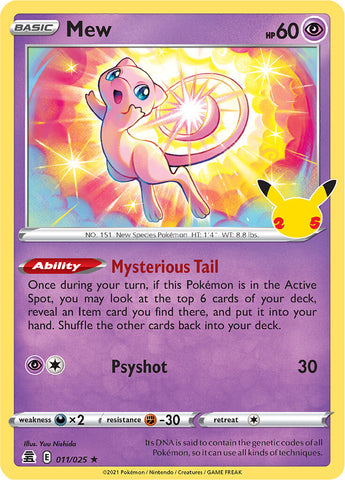 Mew (011/025) [Celebrations]