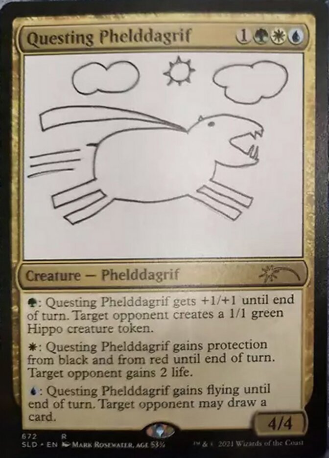 Questing Phelddagrif (672) [Secret Lair Drop Promos] (PSLD 672)
