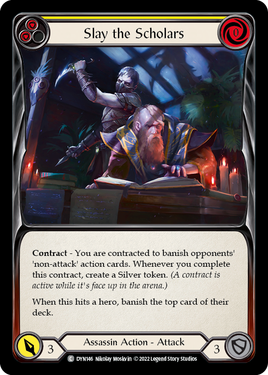 Slay the Scholars [DYN146] (Dynasty)  Rainbow Foil