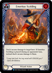 Emeritus Scolding (Red) [EVR125] 1st Edition Rainbow Foil