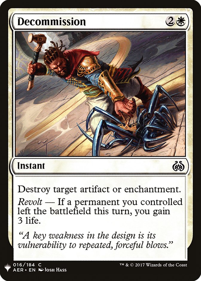 Decommission [Mystery Booster] (MB1 71)