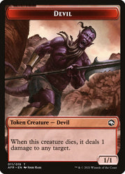Devil // Vecna Double-sided Token [Dungeons & Dragons: Adventures in the Forgotten Realms Tokens] (TAFR 11)