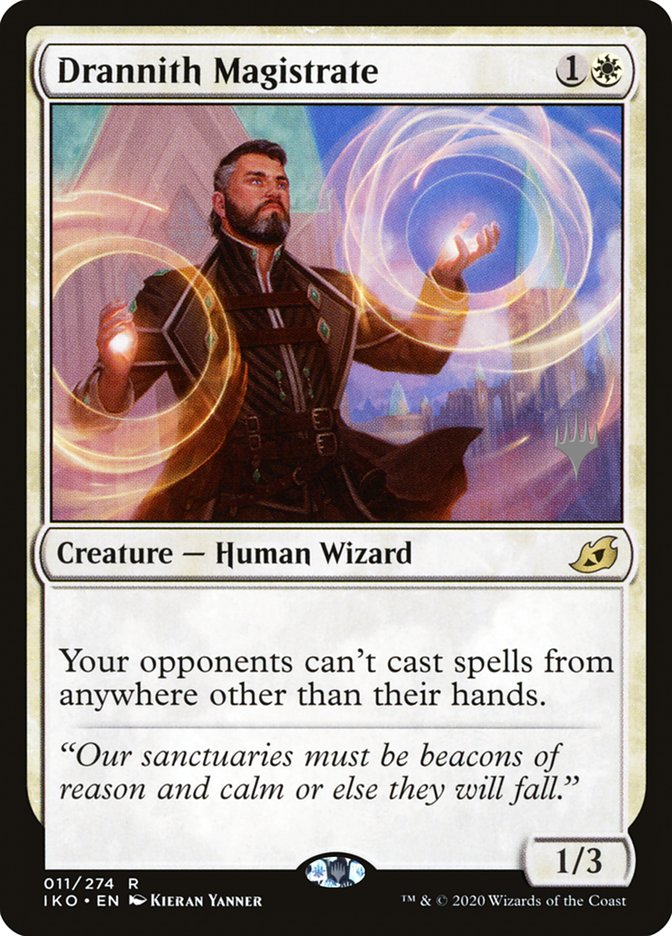 Drannith Magistrate (Promo Pack) [Ikoria: Lair of Behemoths Promos] (PIKO 11P)