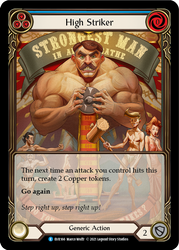 High Striker (Blue) [EVR166] 1st Edition Extended Art Rainbow Foil