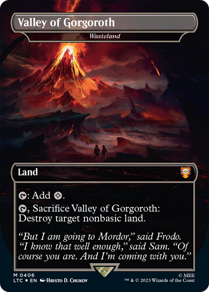 Wasteland - Valley of Gorgoroth (Surge Foil Realms and Relics) [The Lord of the Rings: Tales of Middle-Earth Commander]