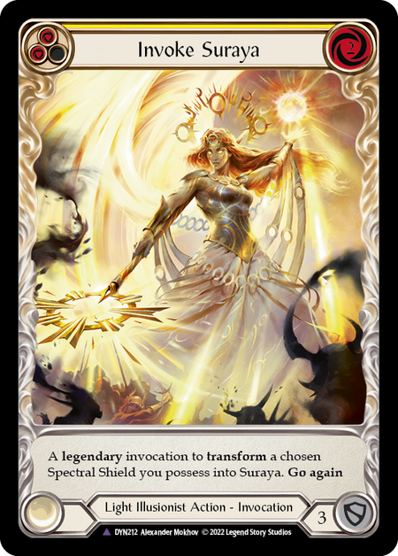 Invoke Suraya // Suraya, Archangel of Knowledge [DYN212] (Dynasty)  Cold Foil