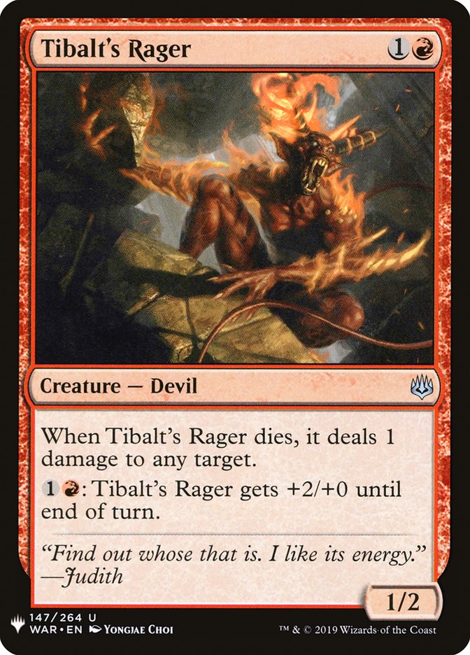 Tibalt's Rager [Mystery Booster] (MB1 1084)