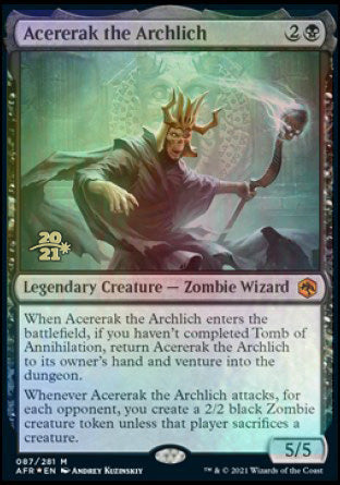 Acererak the Archlich [Dungeons & Dragons: Adventures in the Forgotten Realms Prerelease Promos] (PAFR 87)