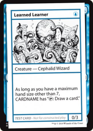 Learned Learner (2021 Edition) [Mystery Booster Playtest Cards] (CMB1 25)