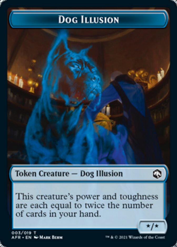 Dog Illusion // Guenhwyvar Double-sided Token [Dungeons & Dragons: Adventures in the Forgotten Realms Tokens] (TAFR 3)