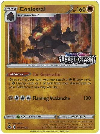 Coalossal (Prerelease Promo) (SWSH024) [Sword & Shield: Black Star Promos]