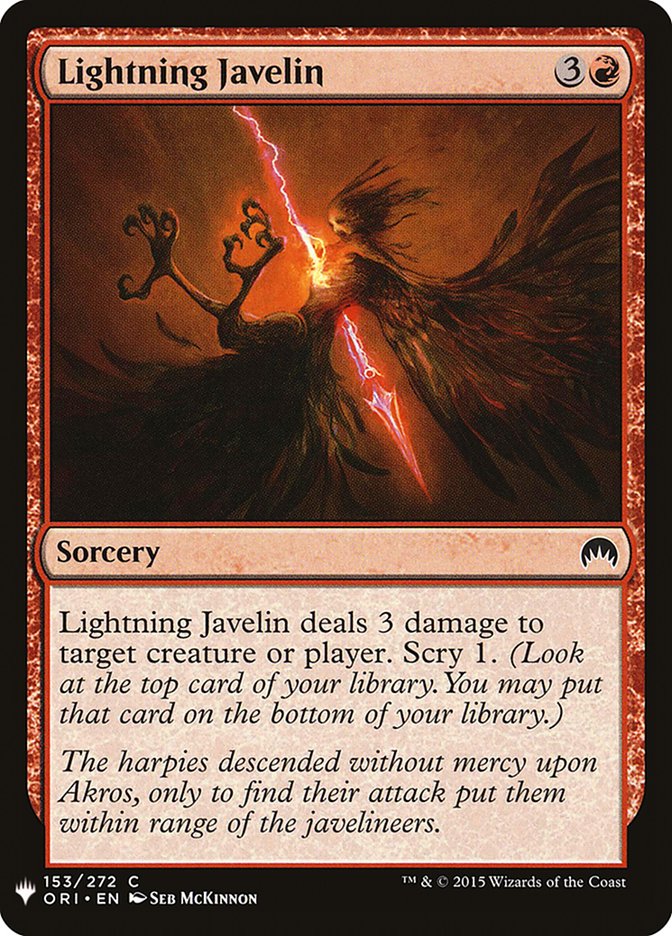 Lightning Javelin [Mystery Booster] (MB1 1002)