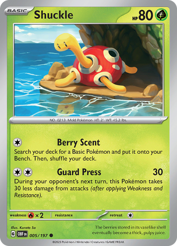 Shuckle (005/108) [Scarlet & Violet: Obsidian Flames]